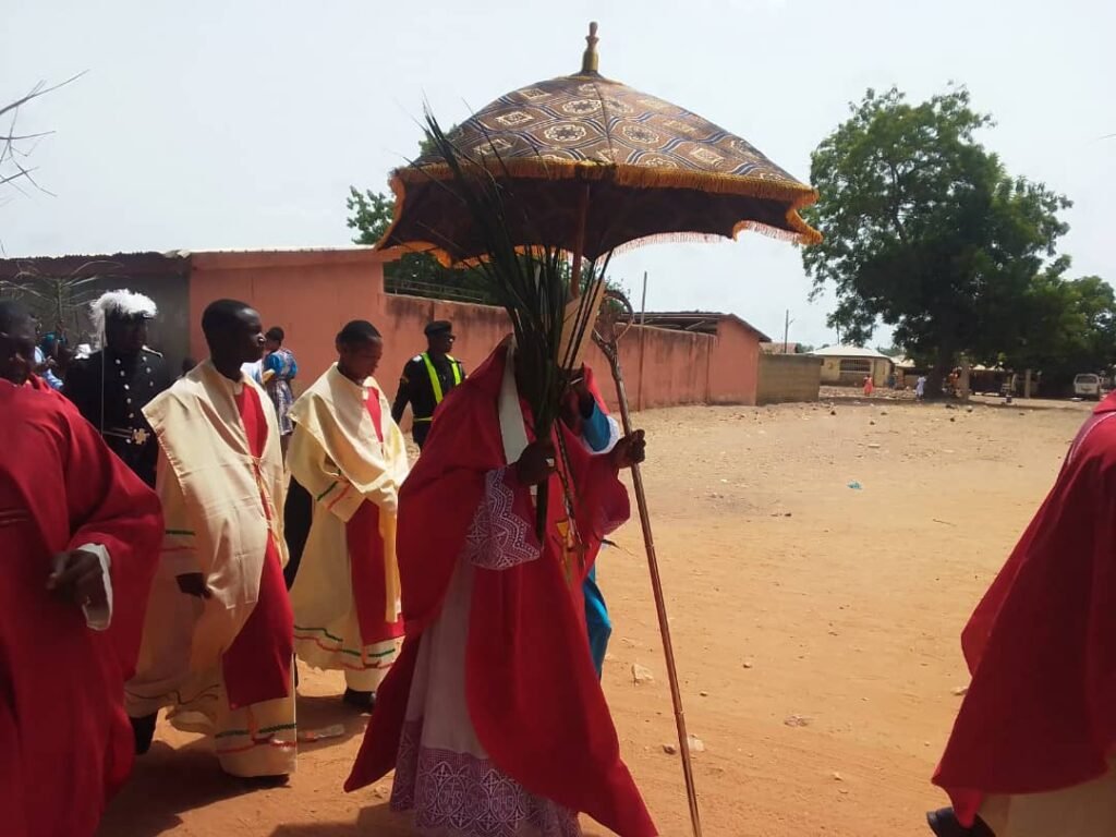 Bishop leading the procession