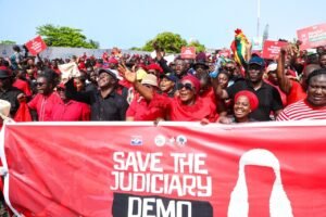 Political Parties Protest Suspension of Chief Justice Torkornoo Protest