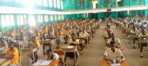 Students seated for the BECE