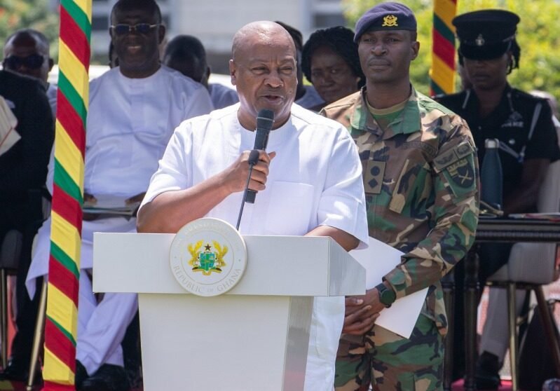 Preseident Mahama at National Thanksgiving Day Celebration