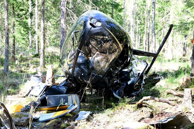 Helicopter collision in sikaman